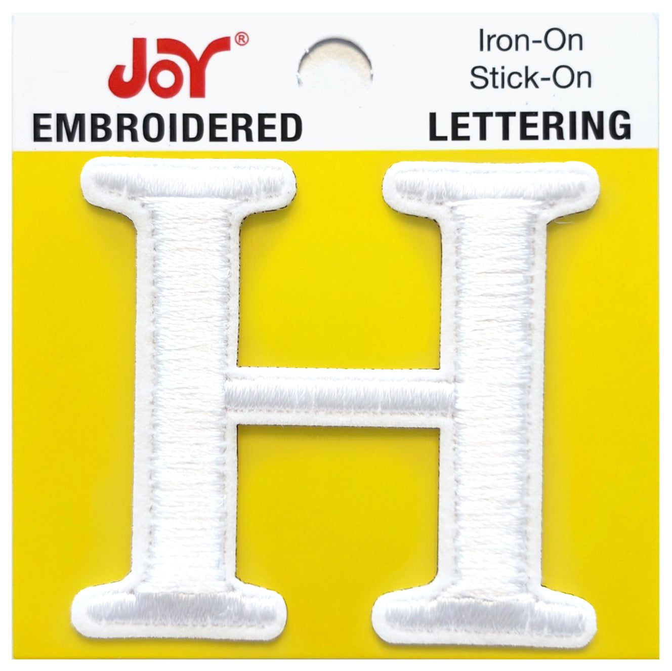 Joy Embroidered Iron-On Lettershop Uppercase Letters