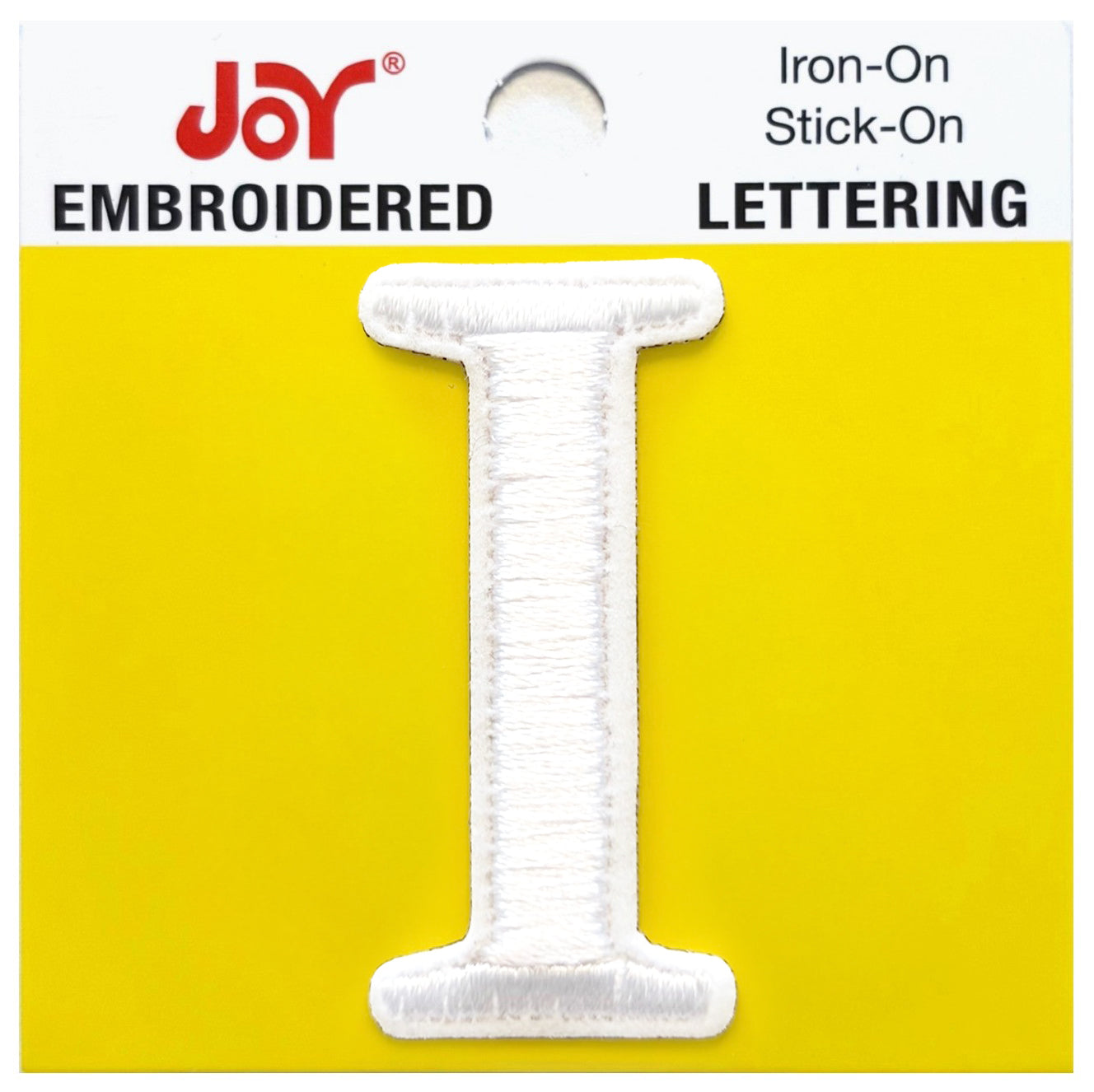 Joy Embroidered Iron-On Lettershop Uppercase Letters