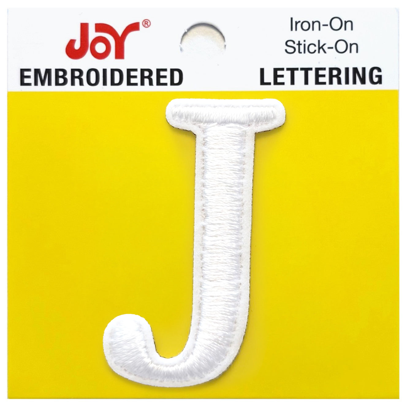 Joy Embroidered Iron-On Lettershop Uppercase Letters