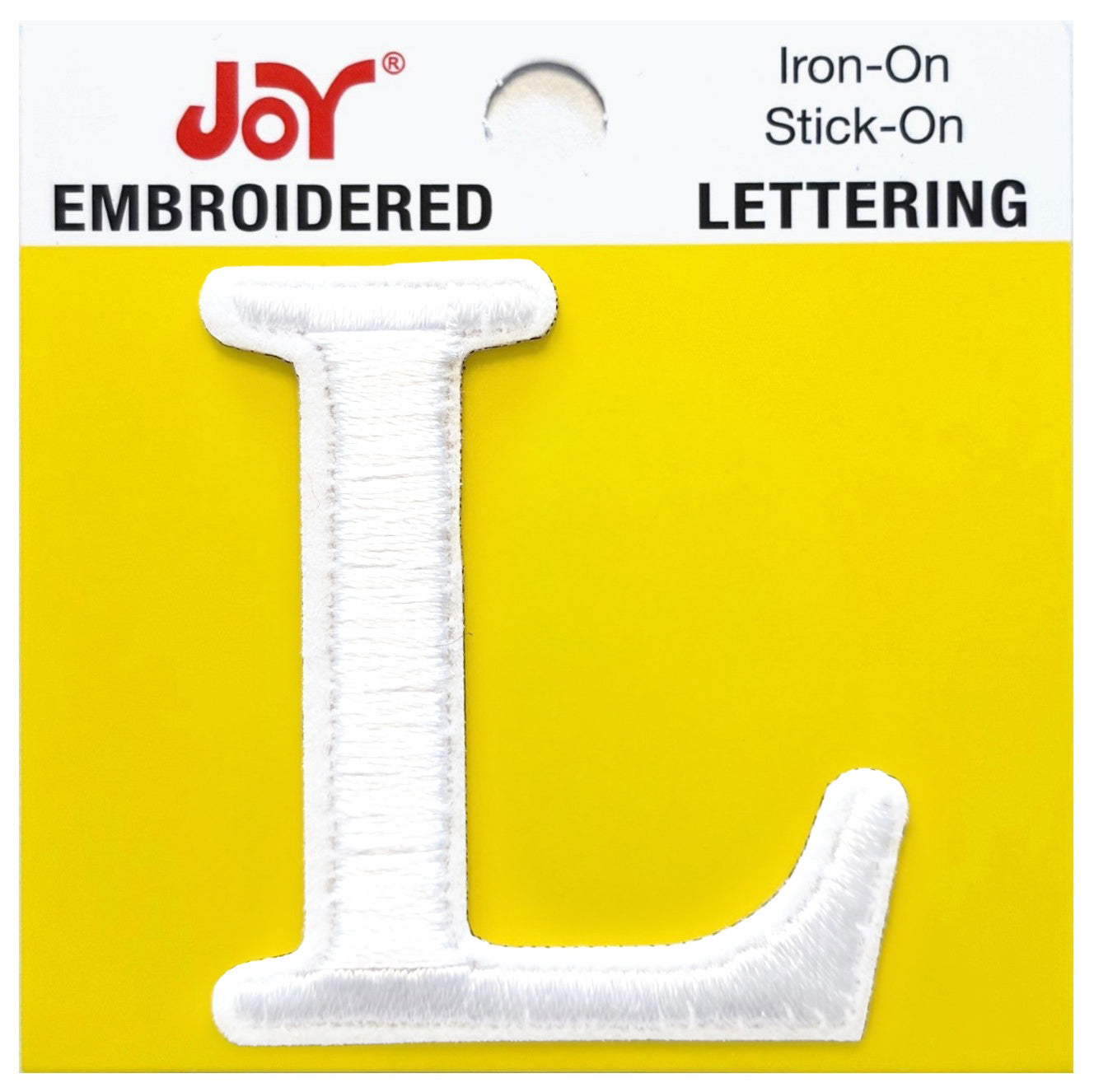 Joy Embroidered Iron-On Lettershop Uppercase Letters