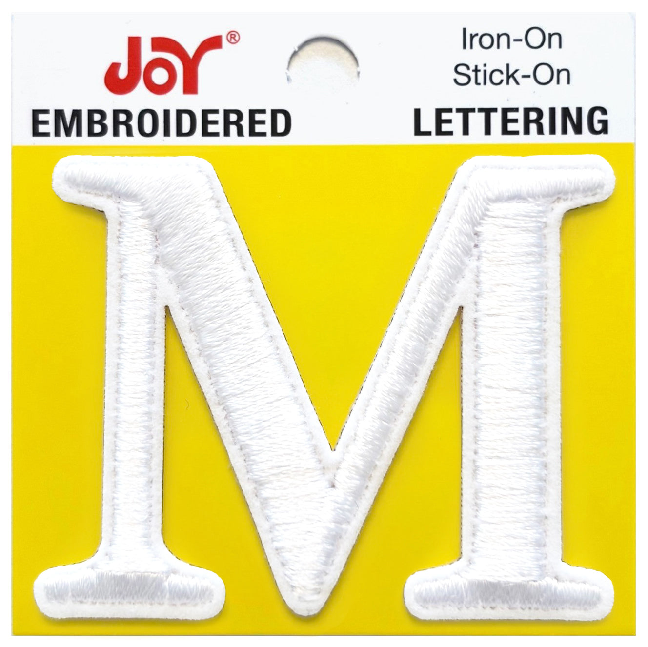 Joy Embroidered Iron-On Lettershop Uppercase Letters