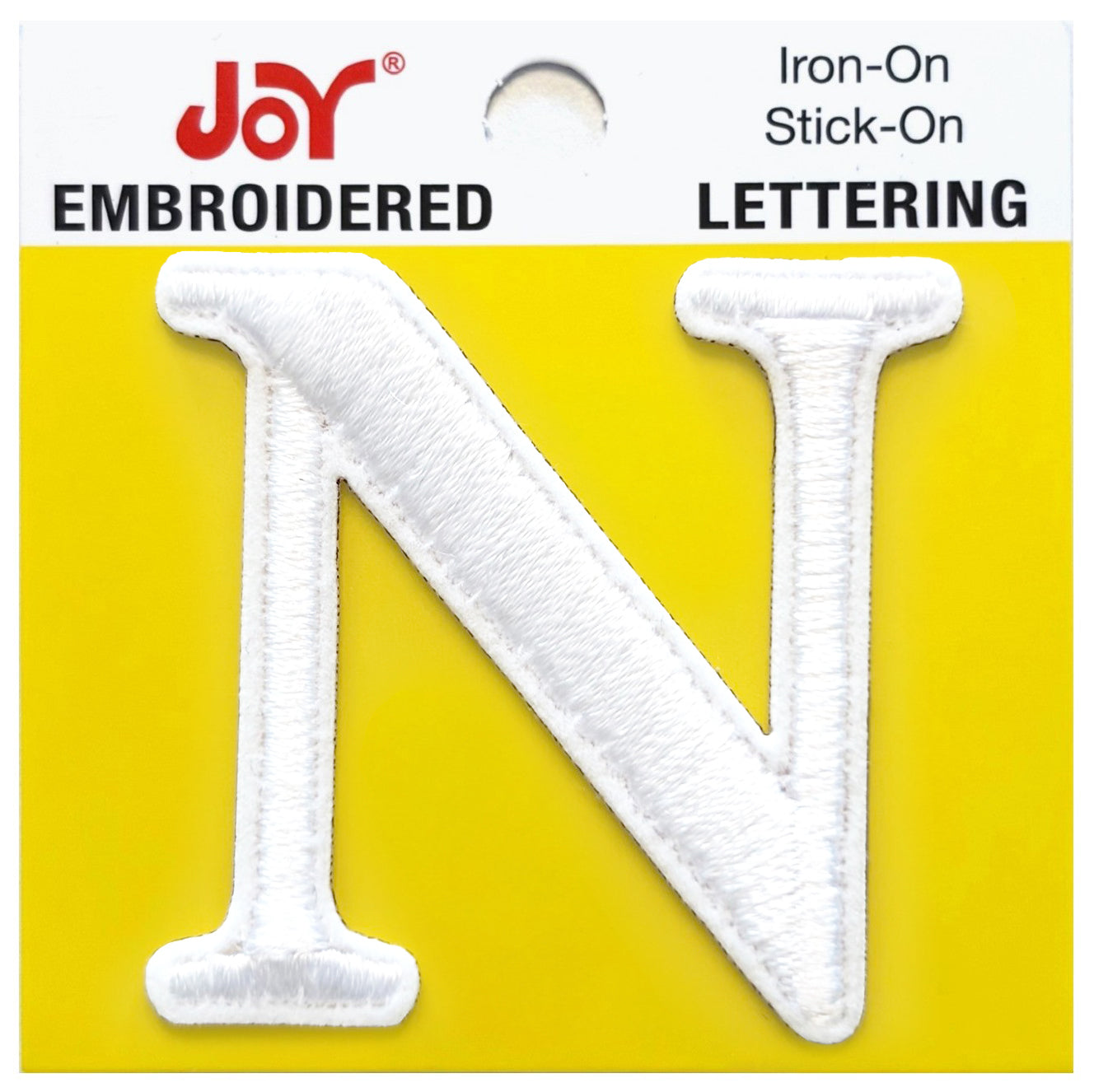 Joy Embroidered Iron-On Lettershop Uppercase Letters