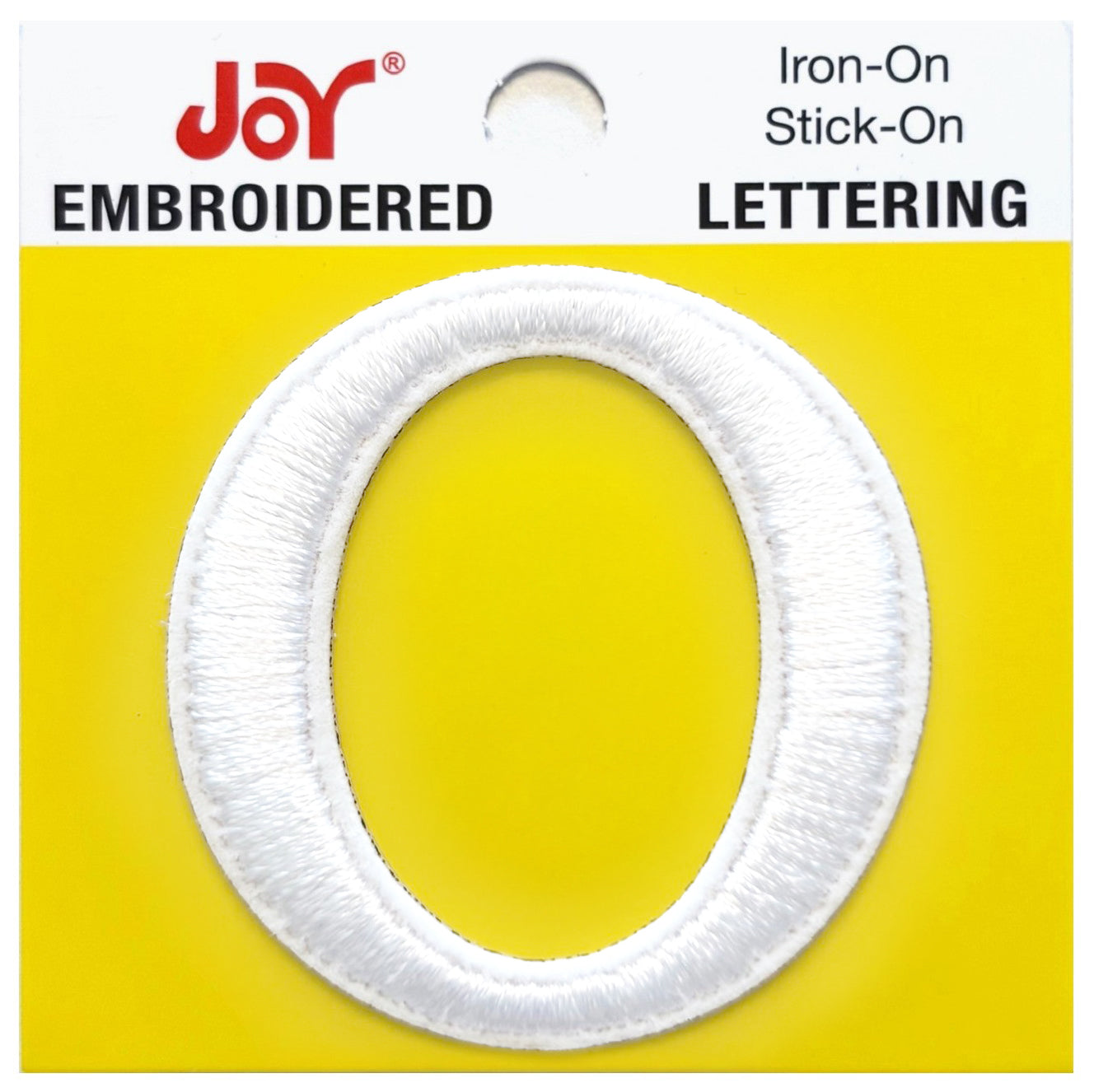Joy Embroidered Iron-On Lettershop Uppercase Letters