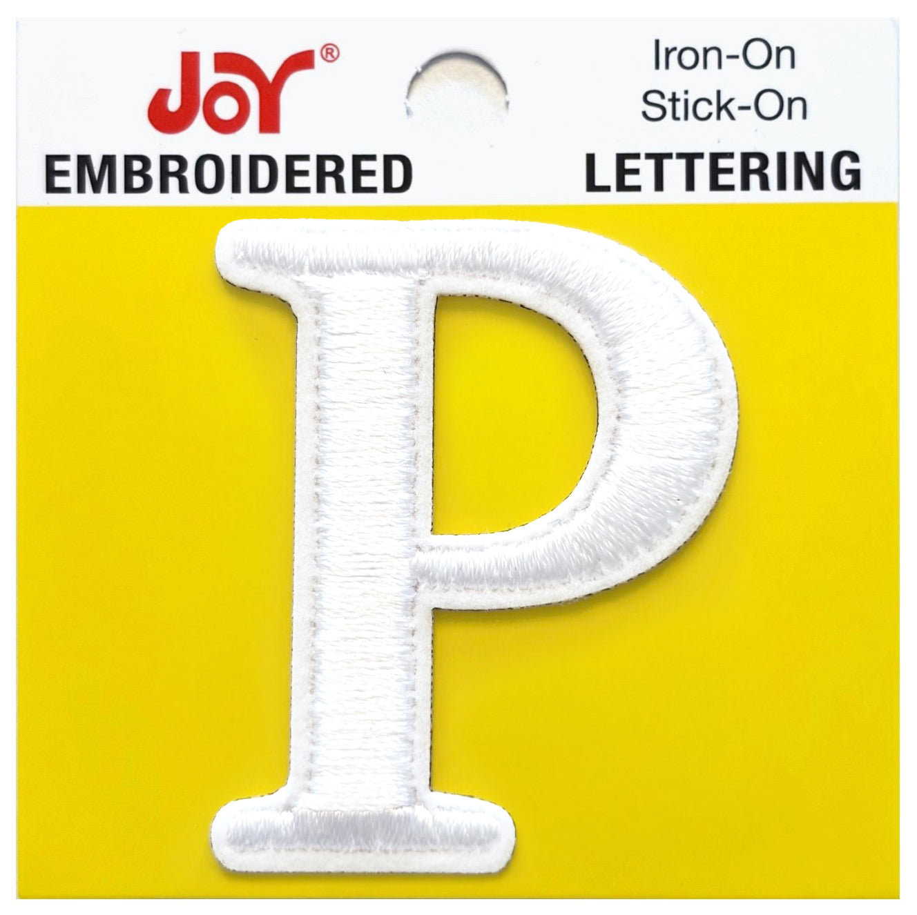 Joy Embroidered Iron-On Lettershop Uppercase Letters