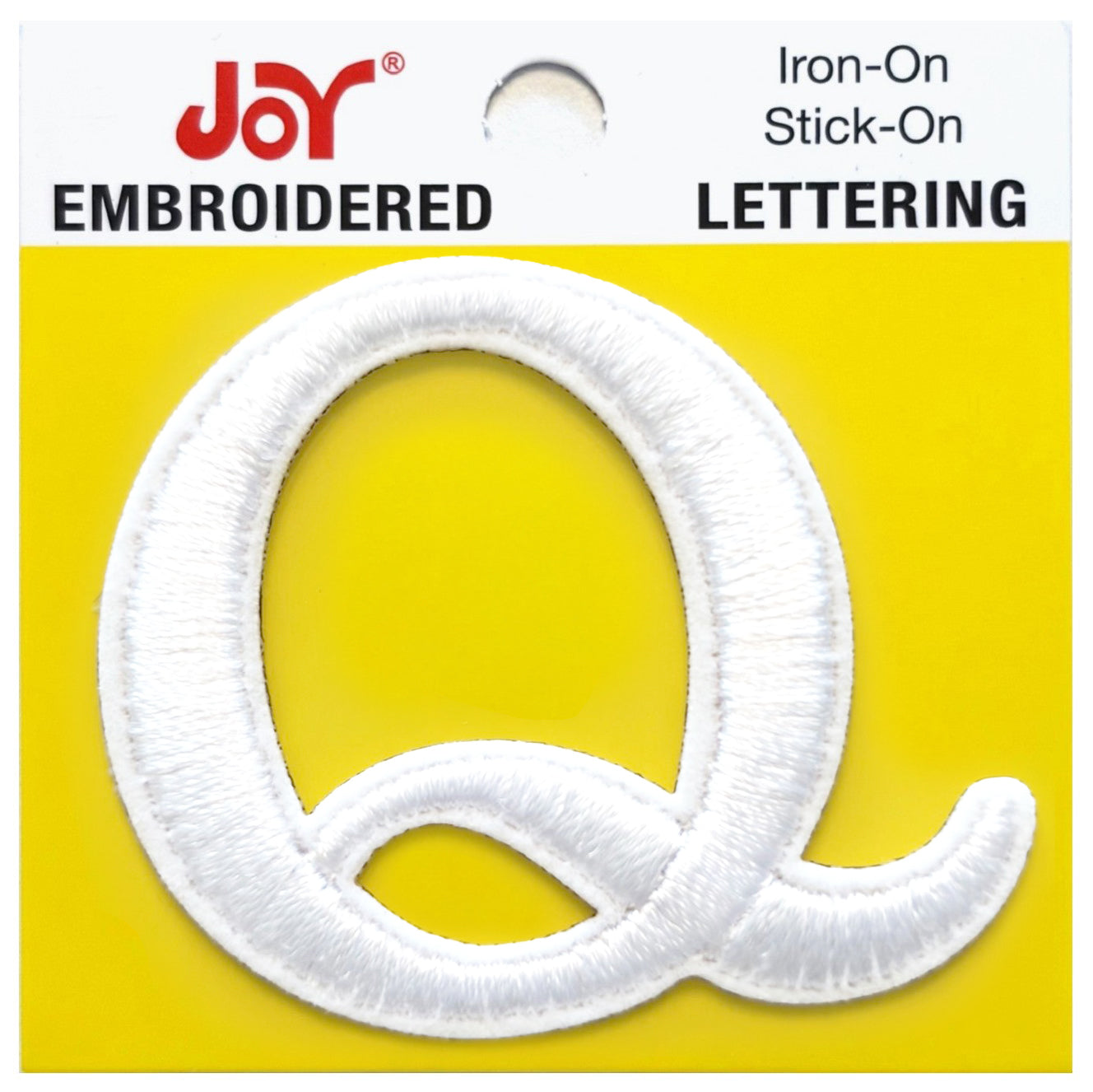 Joy Embroidered Iron-On Lettershop Uppercase Letters