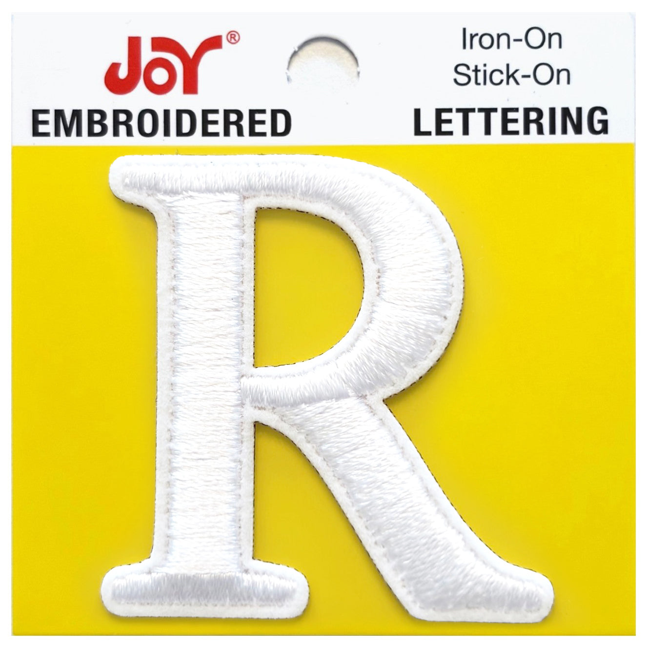 Joy Embroidered Iron-On Lettershop Uppercase Letters