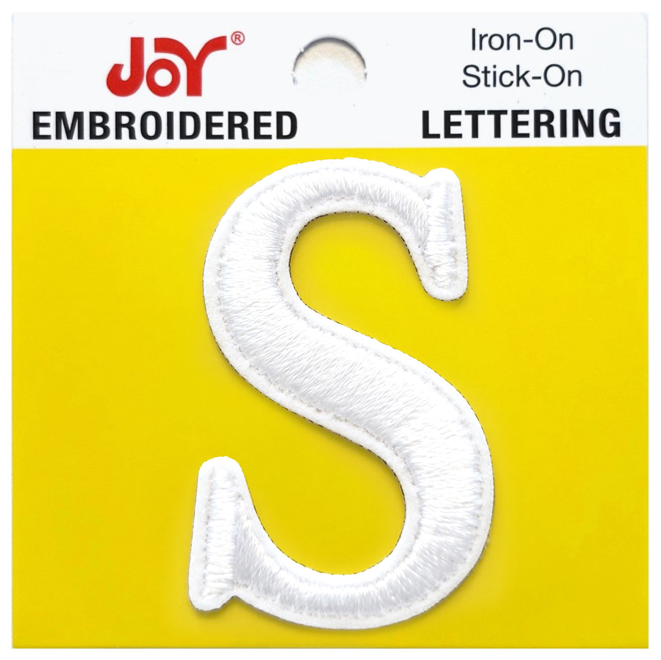 Joy Embroidered Iron-On Lettershop Uppercase Letters