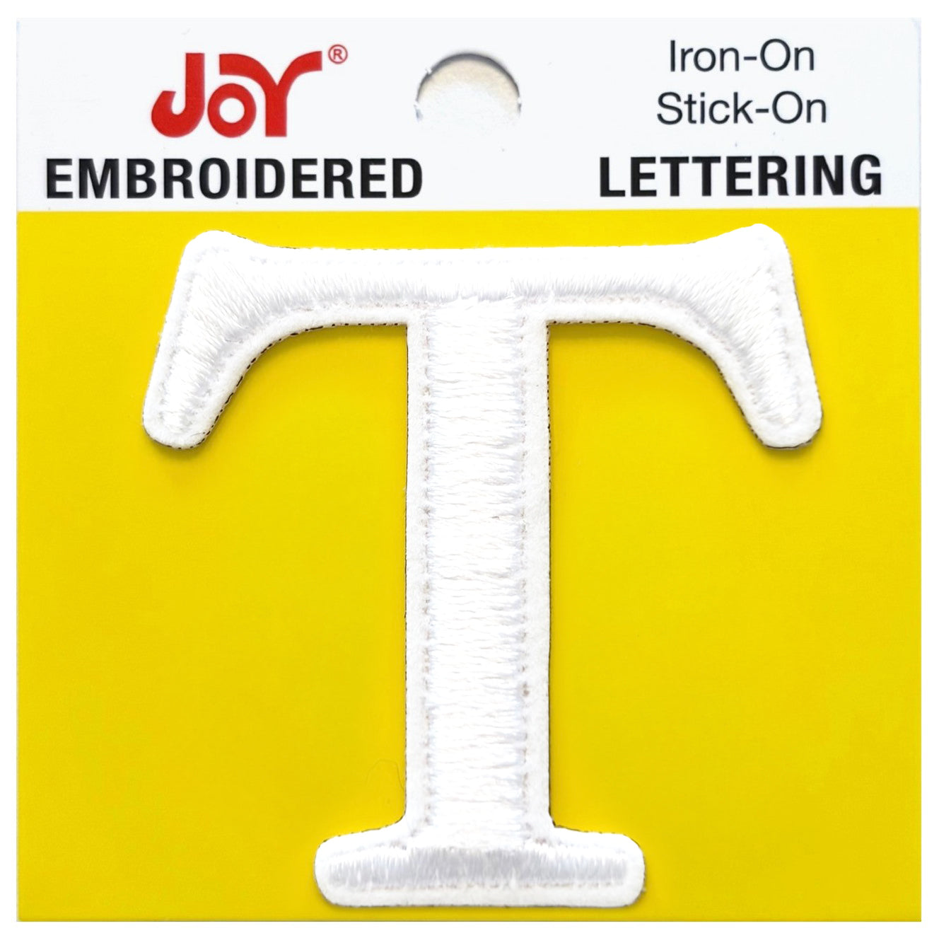 Joy Embroidered Iron-On Lettershop Uppercase Letters
