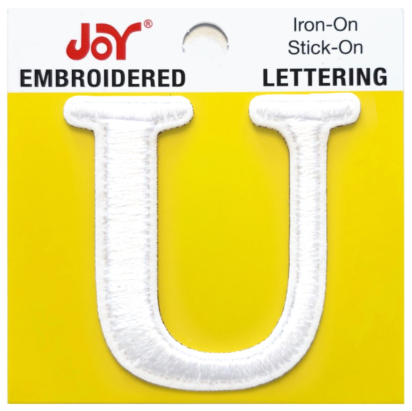Joy Embroidered Iron-On Lettershop Uppercase Letters