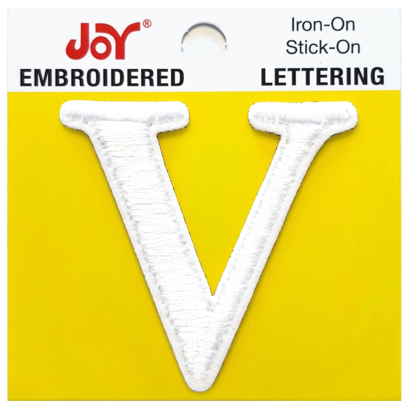 Joy Embroidered Iron-On Lettershop Uppercase Letters