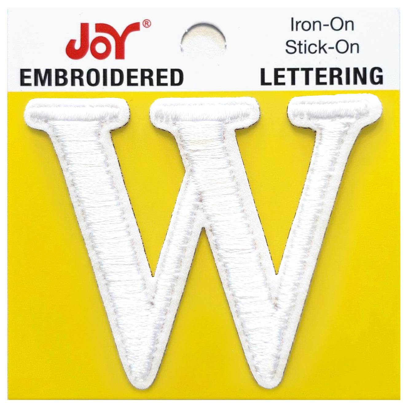 Joy Embroidered Iron-On Lettershop Uppercase Letters