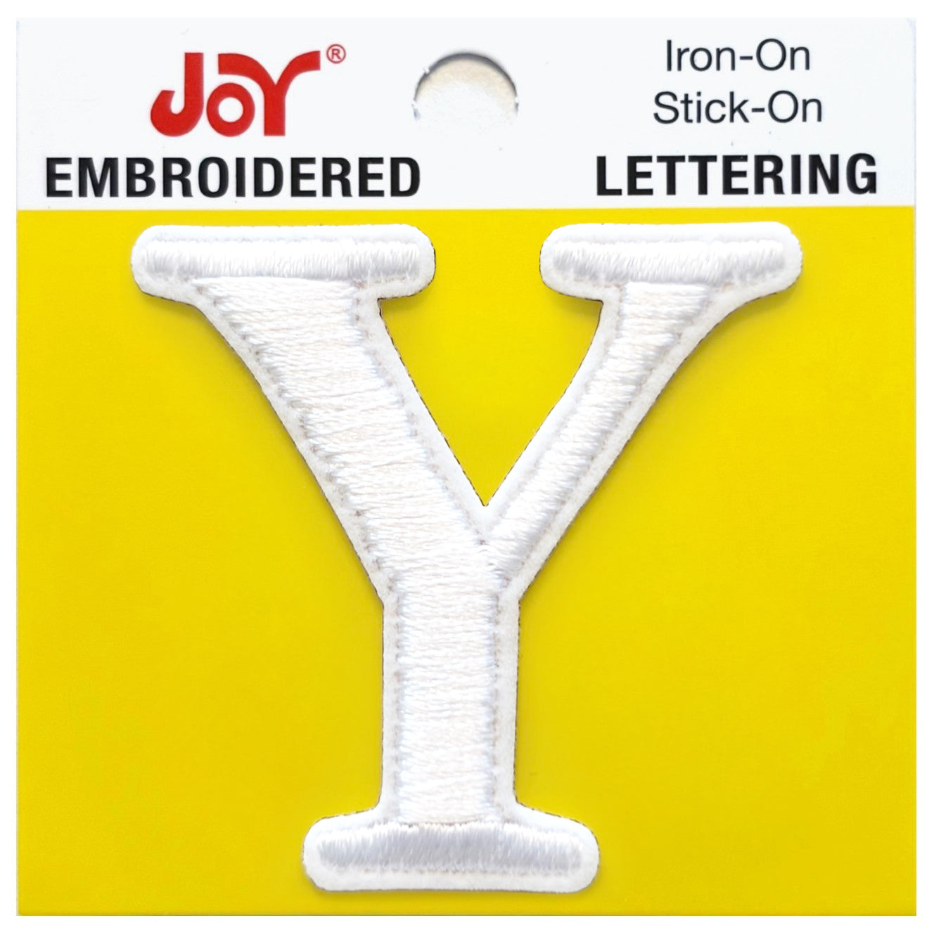 Joy Embroidered Iron-On Lettershop Uppercase Letters