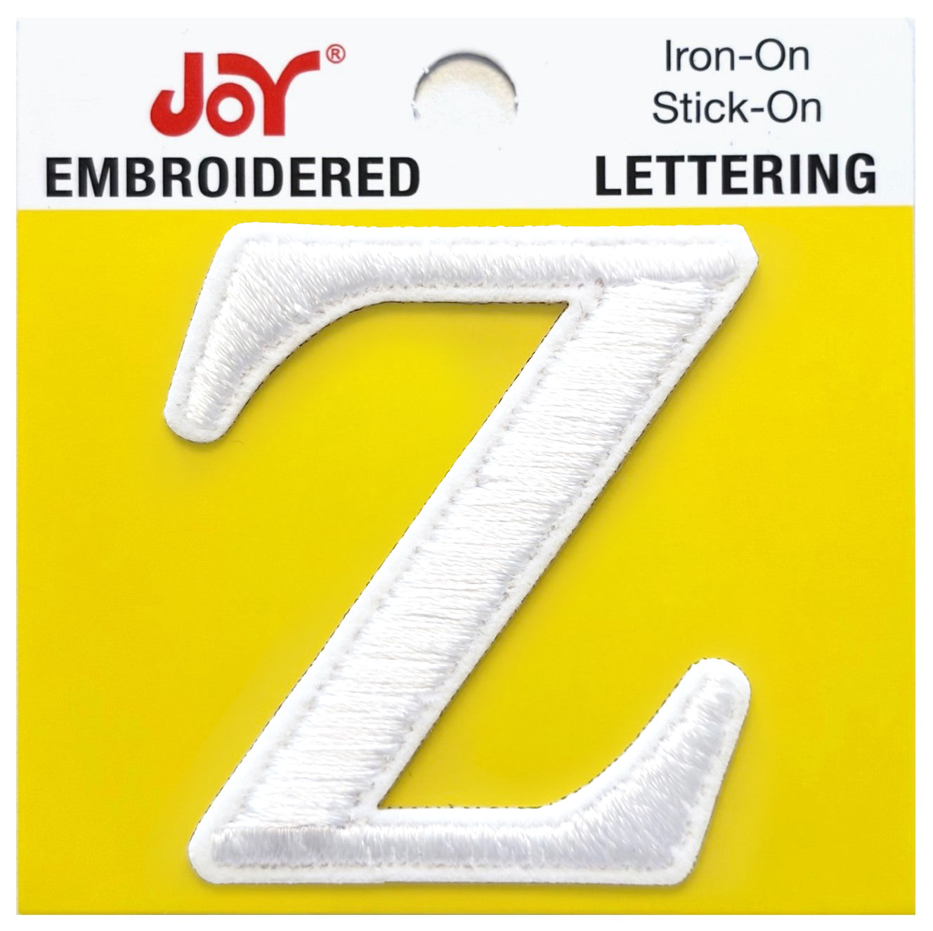 Joy Embroidered Iron-On Lettershop Uppercase Letters