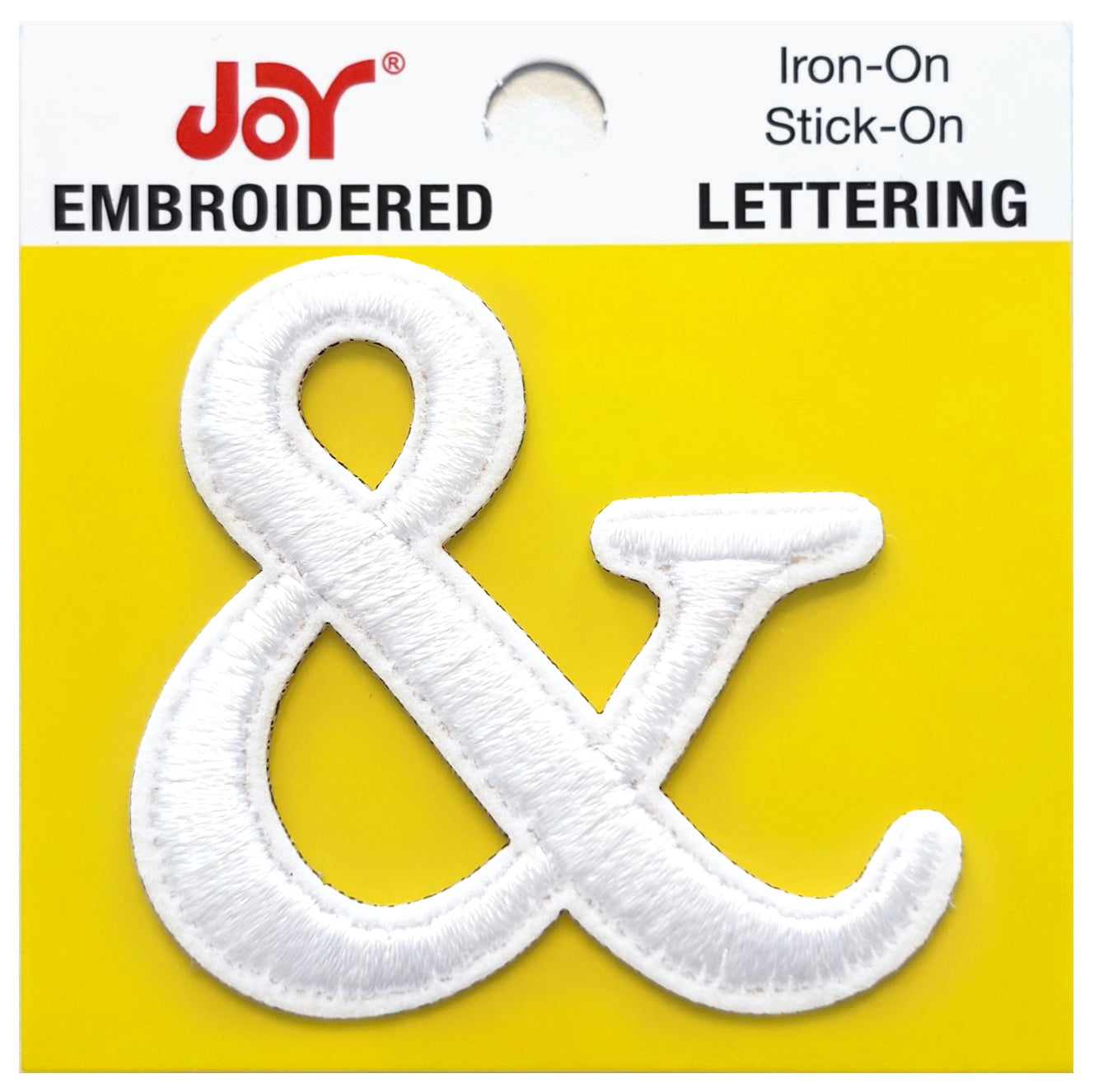 Joy Embroidered Iron-On Lettershop Uppercase Letters