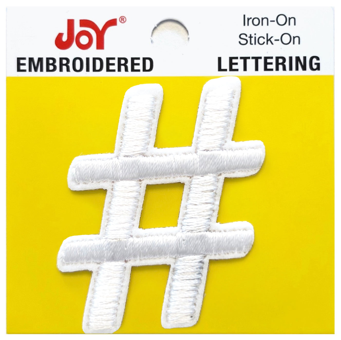 Joy Embroidered Iron-On Lettershop Uppercase Letters