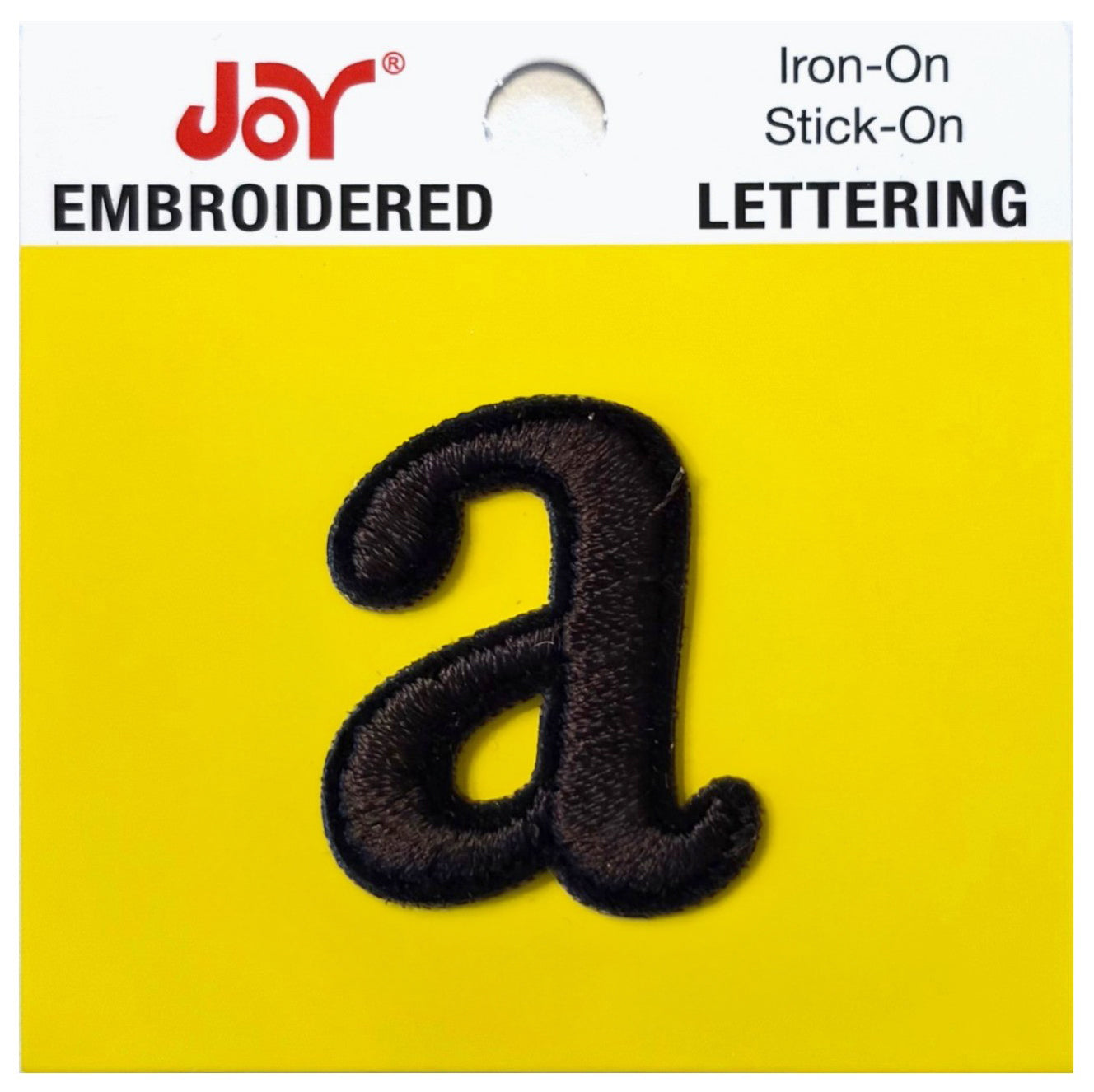 Joy Embroidered Iron-On Lettershop Lowercase Letters