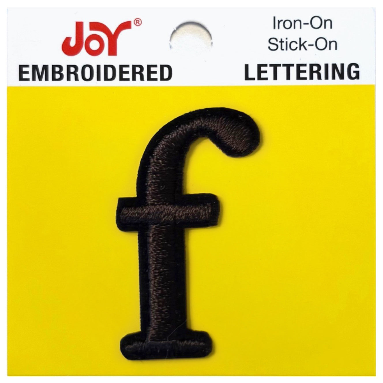 Joy Embroidered Iron-On Lettershop Lowercase Letters