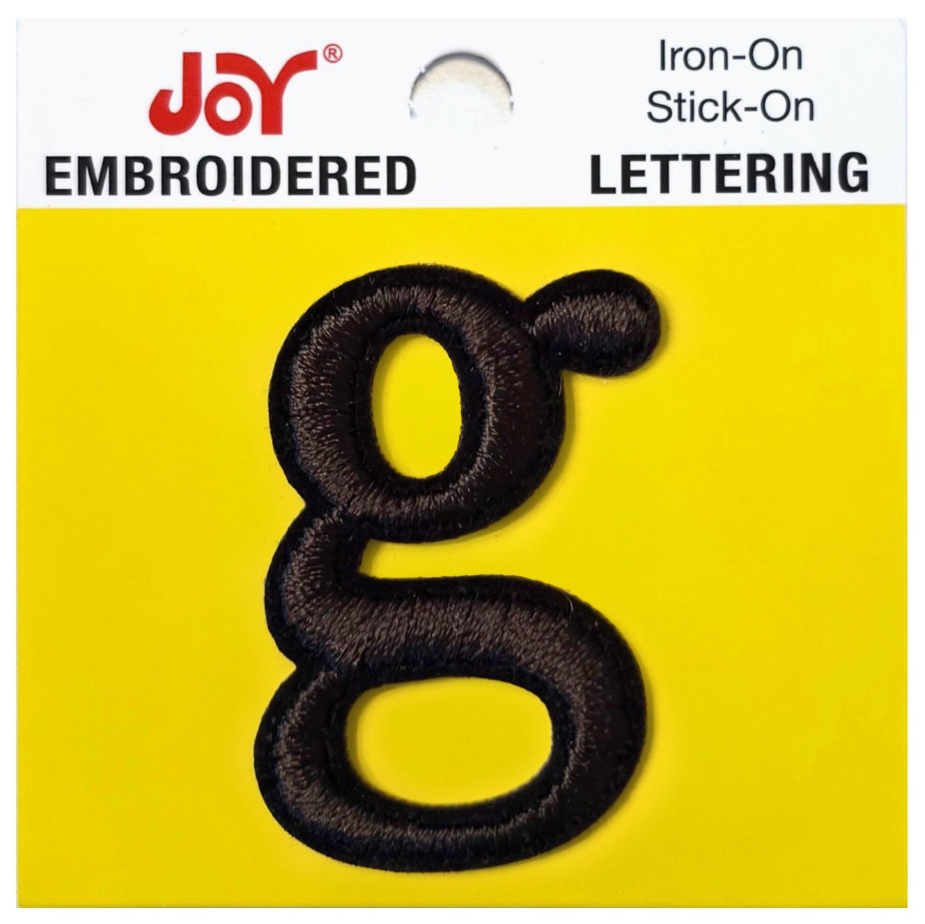 Joy Embroidered Iron-On Lettershop Lowercase Letters