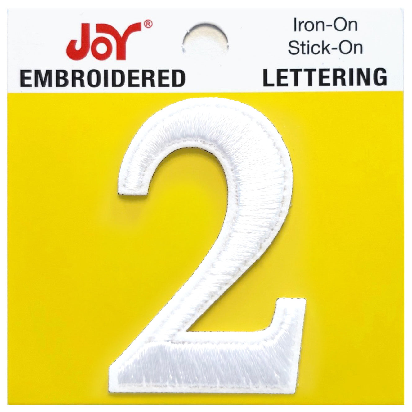 Joy Embroidered Iron-On Lettershop Numbers