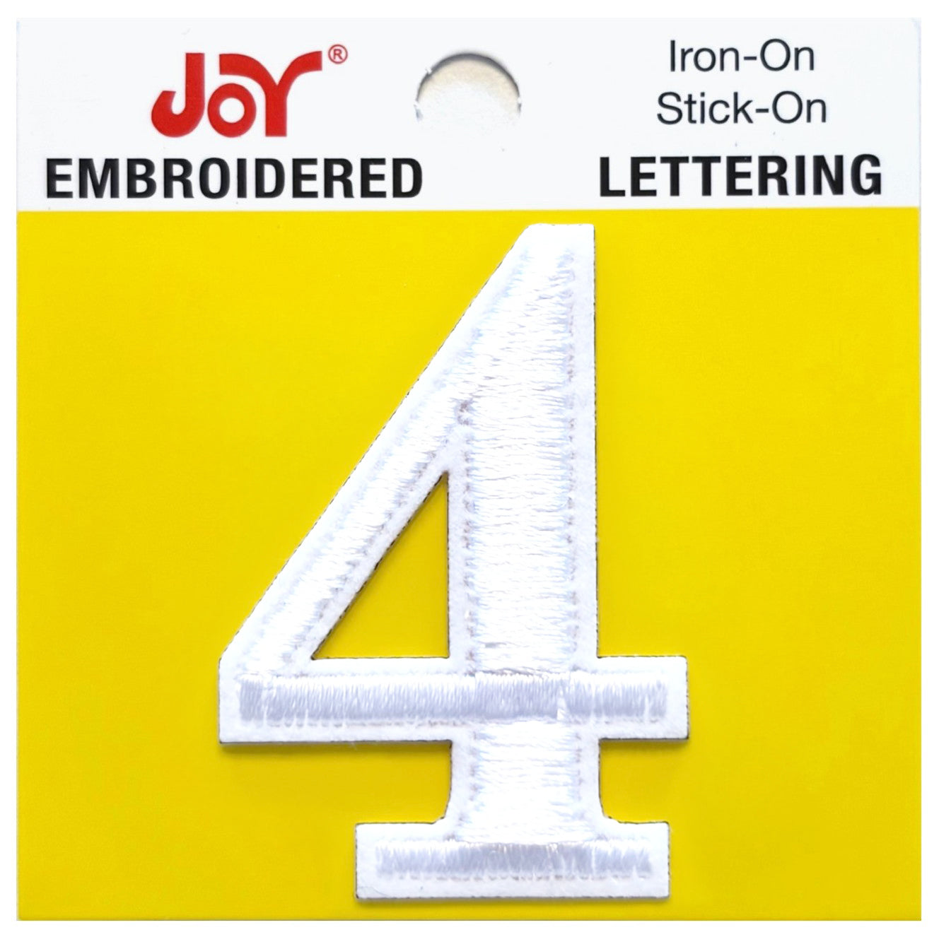 Joy Embroidered Iron-On Lettershop Numbers