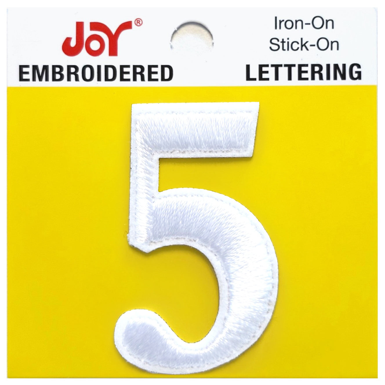 Joy Embroidered Iron-On Lettershop Numbers