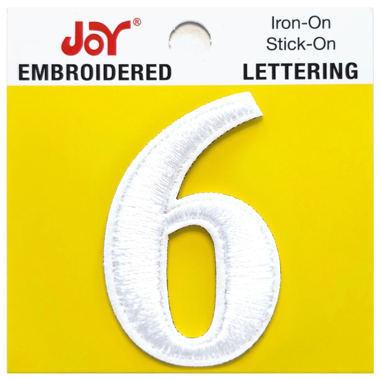 Joy Embroidered Iron-On Lettershop Numbers