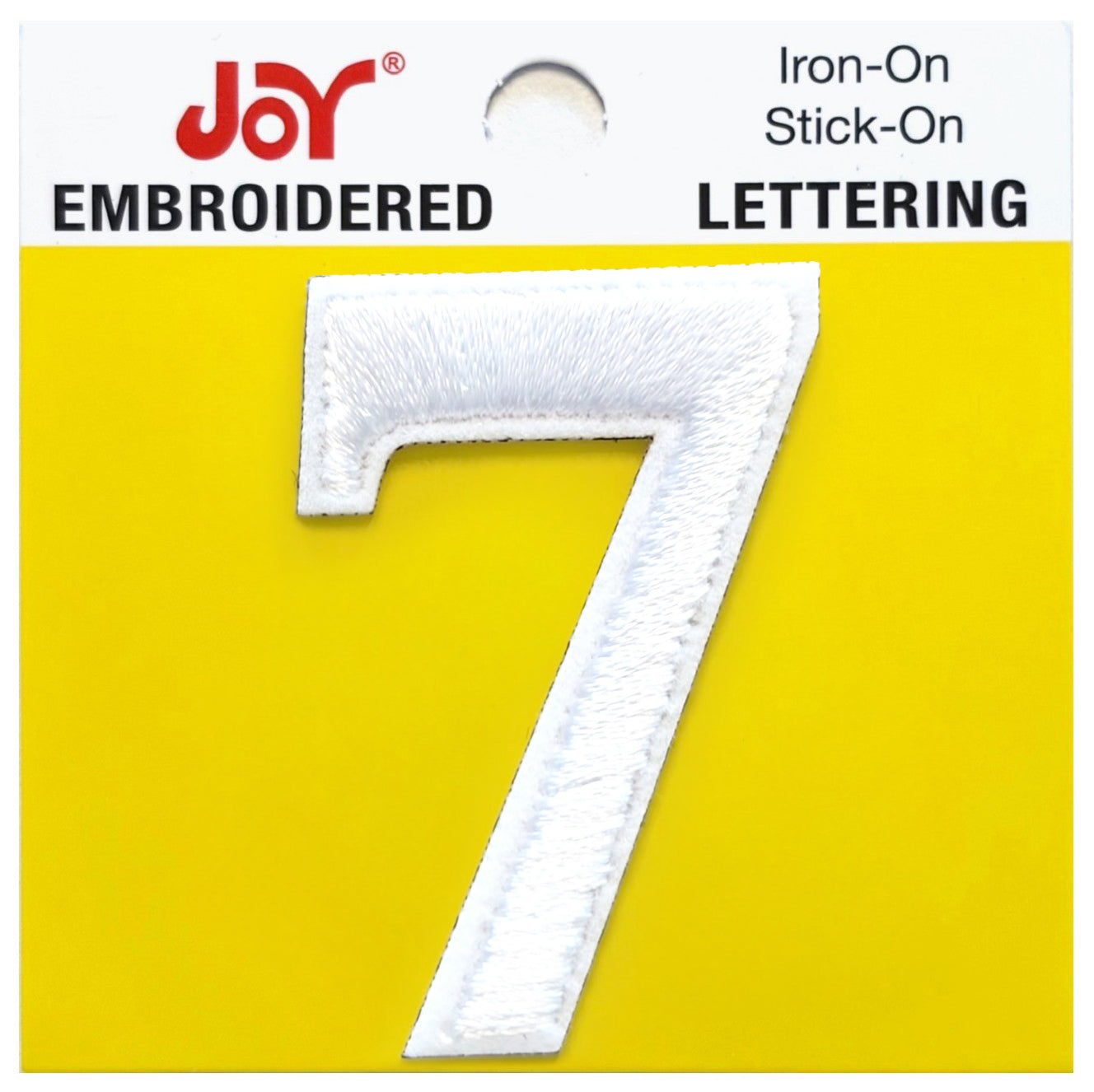 Joy Embroidered Iron-On Lettershop Numbers