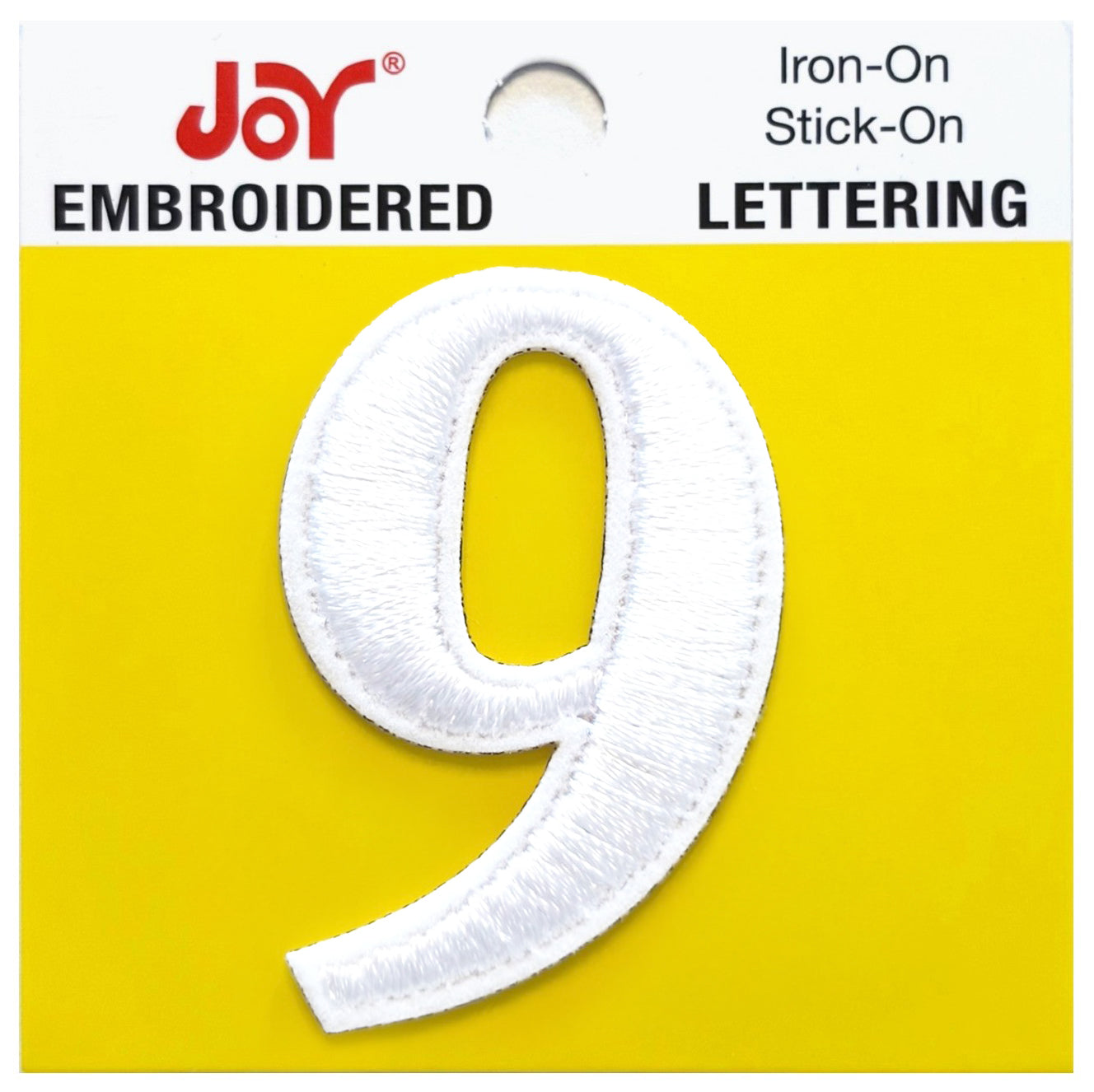 Joy Embroidered Iron-On Lettershop Numbers