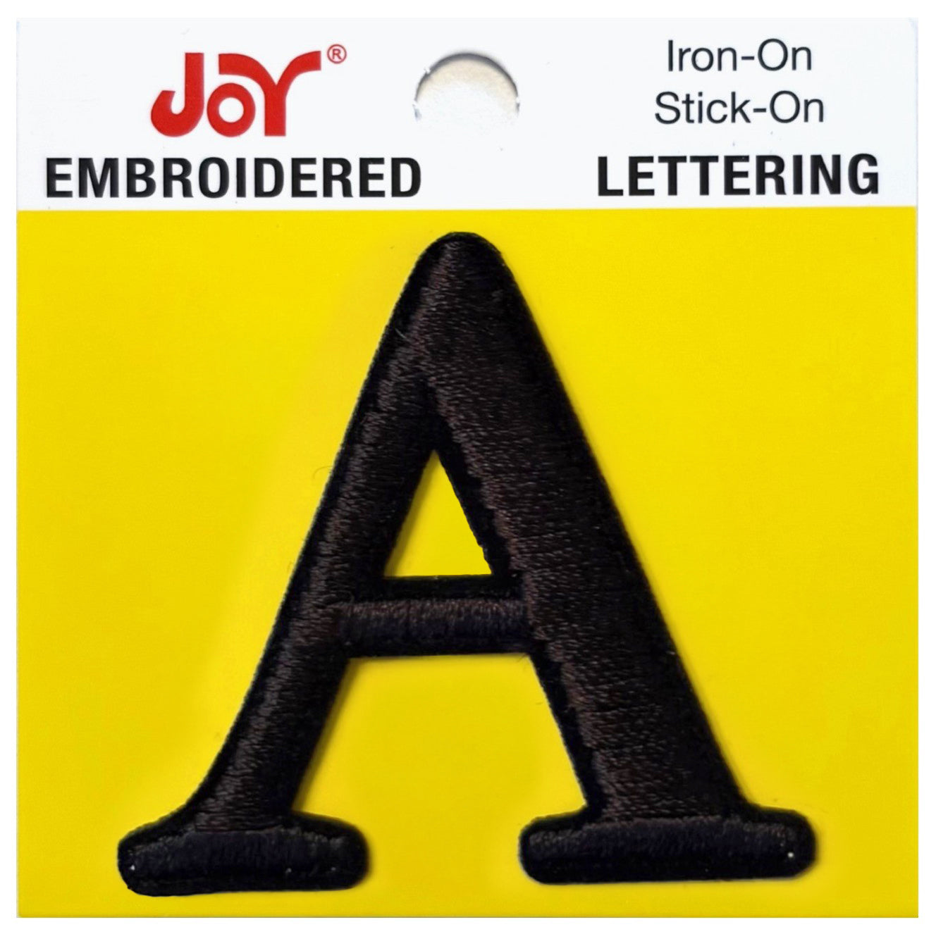Joy Embroidered Iron-On Lettershop Uppercase Letters