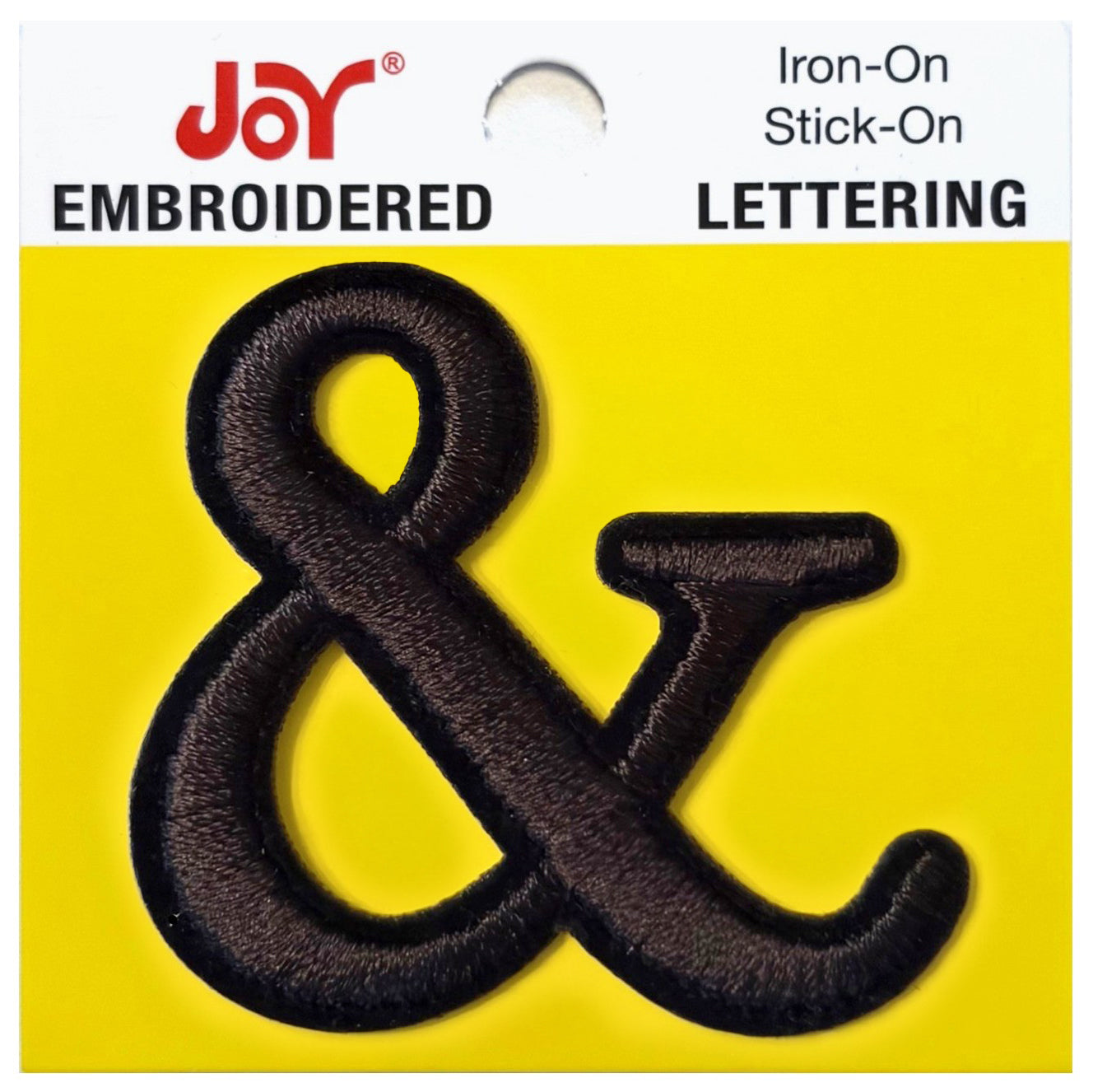 Joy Embroidered Iron-On Lettershop Uppercase Letters