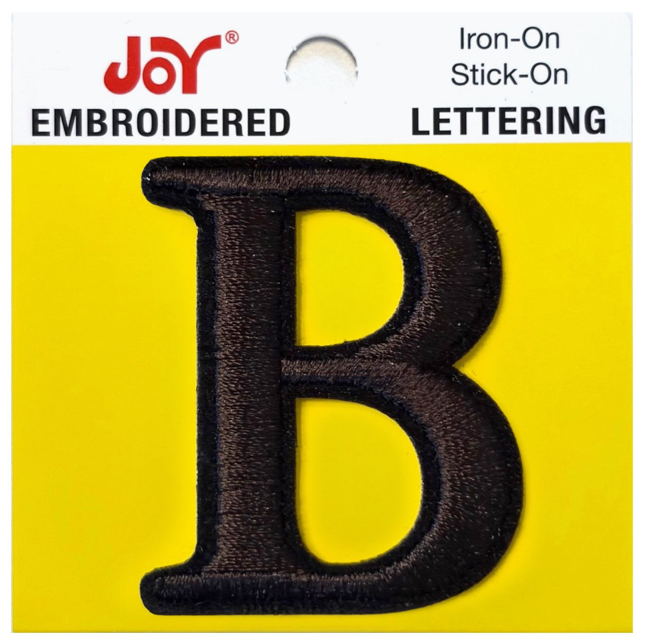 Joy Embroidered Iron-On Lettershop Uppercase Letters