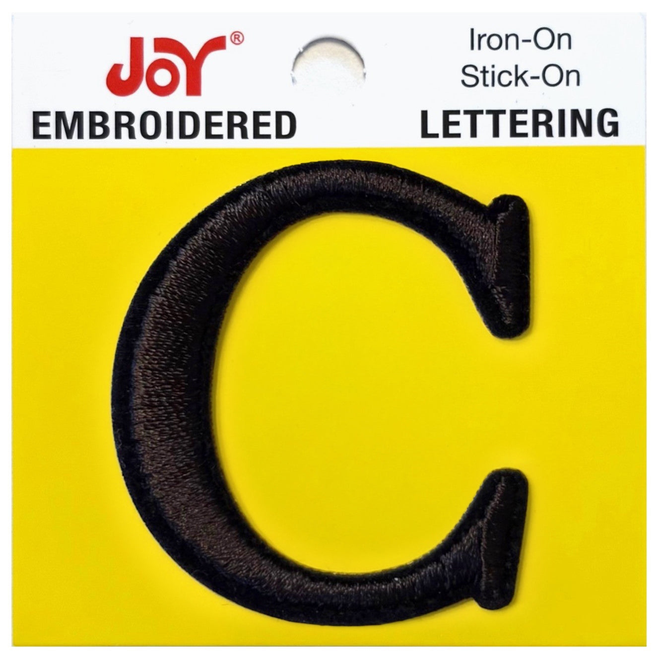 Joy Embroidered Iron-On Lettershop Uppercase Letters