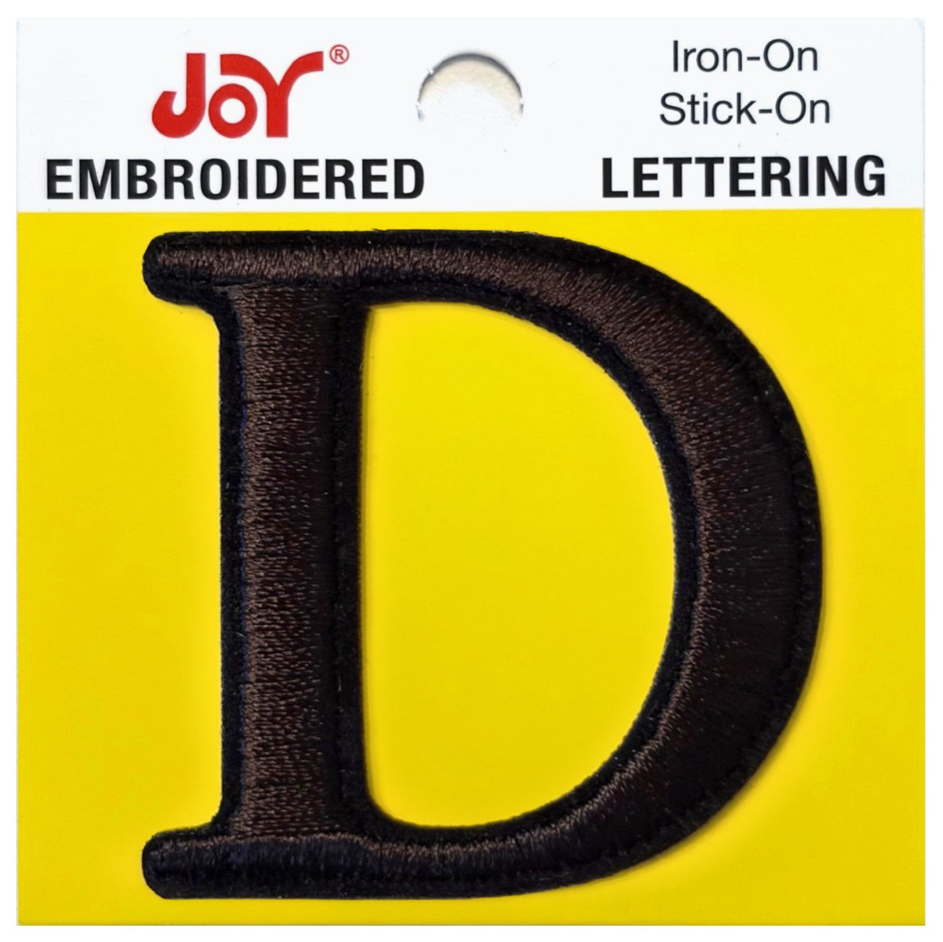 Joy Embroidered Iron-On Lettershop Uppercase Letters