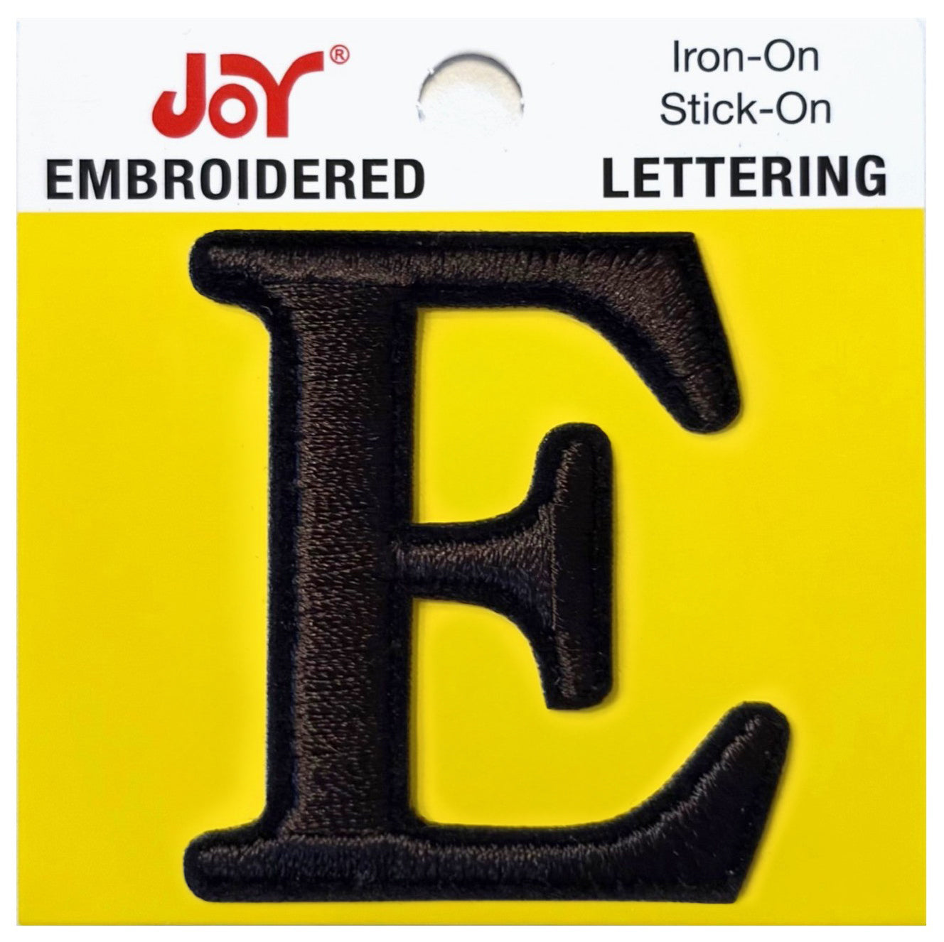 Joy Embroidered Iron-On Lettershop Uppercase Letters