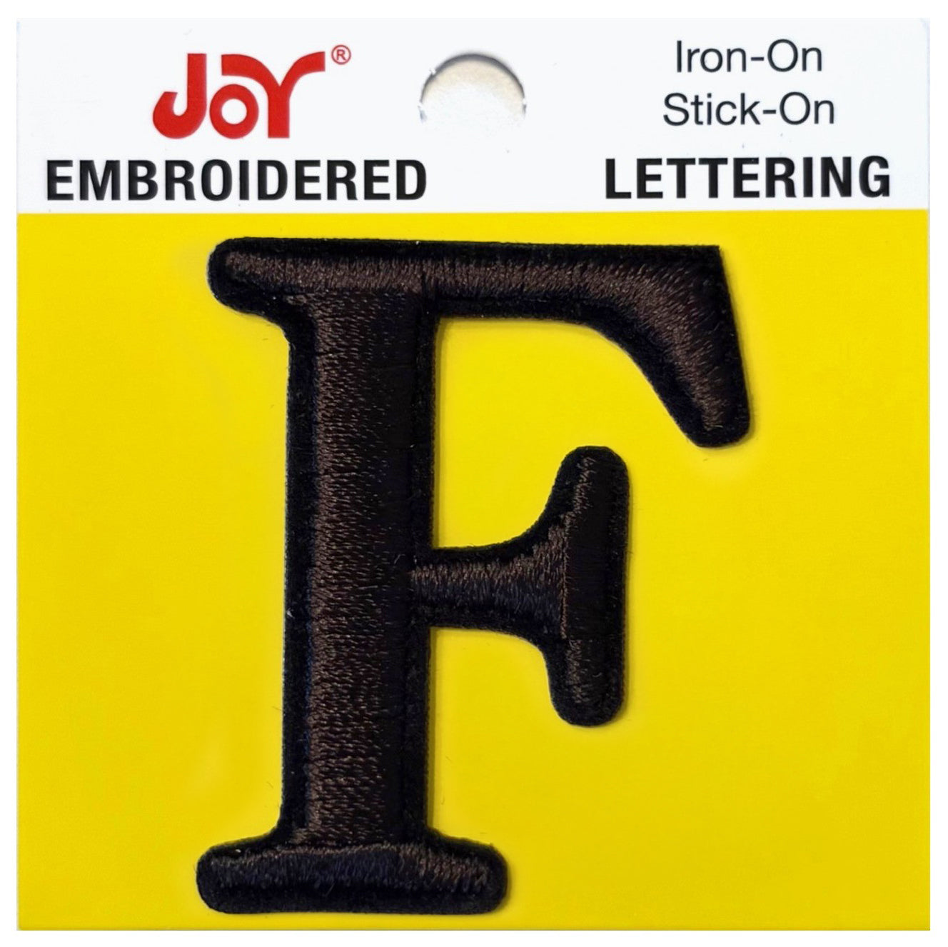 Joy Embroidered Iron-On Lettershop Uppercase Letters