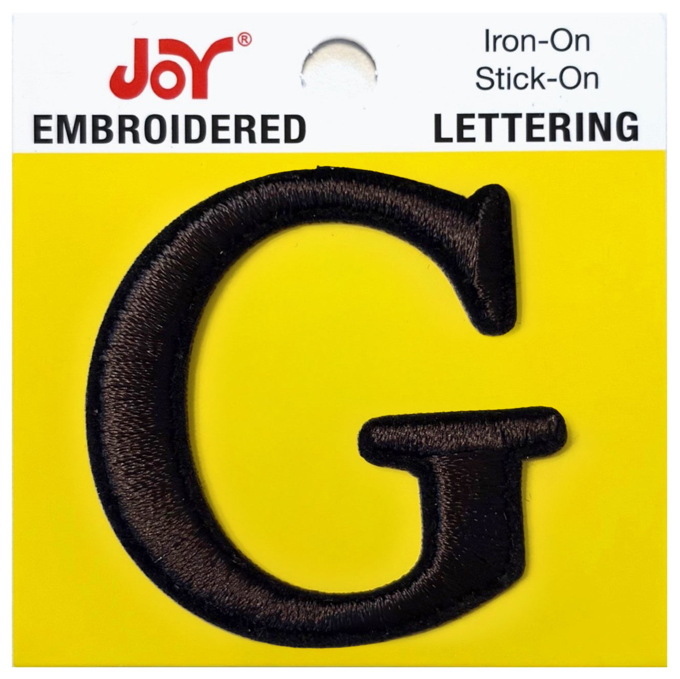 Joy Embroidered Iron-On Lettershop Uppercase Letters