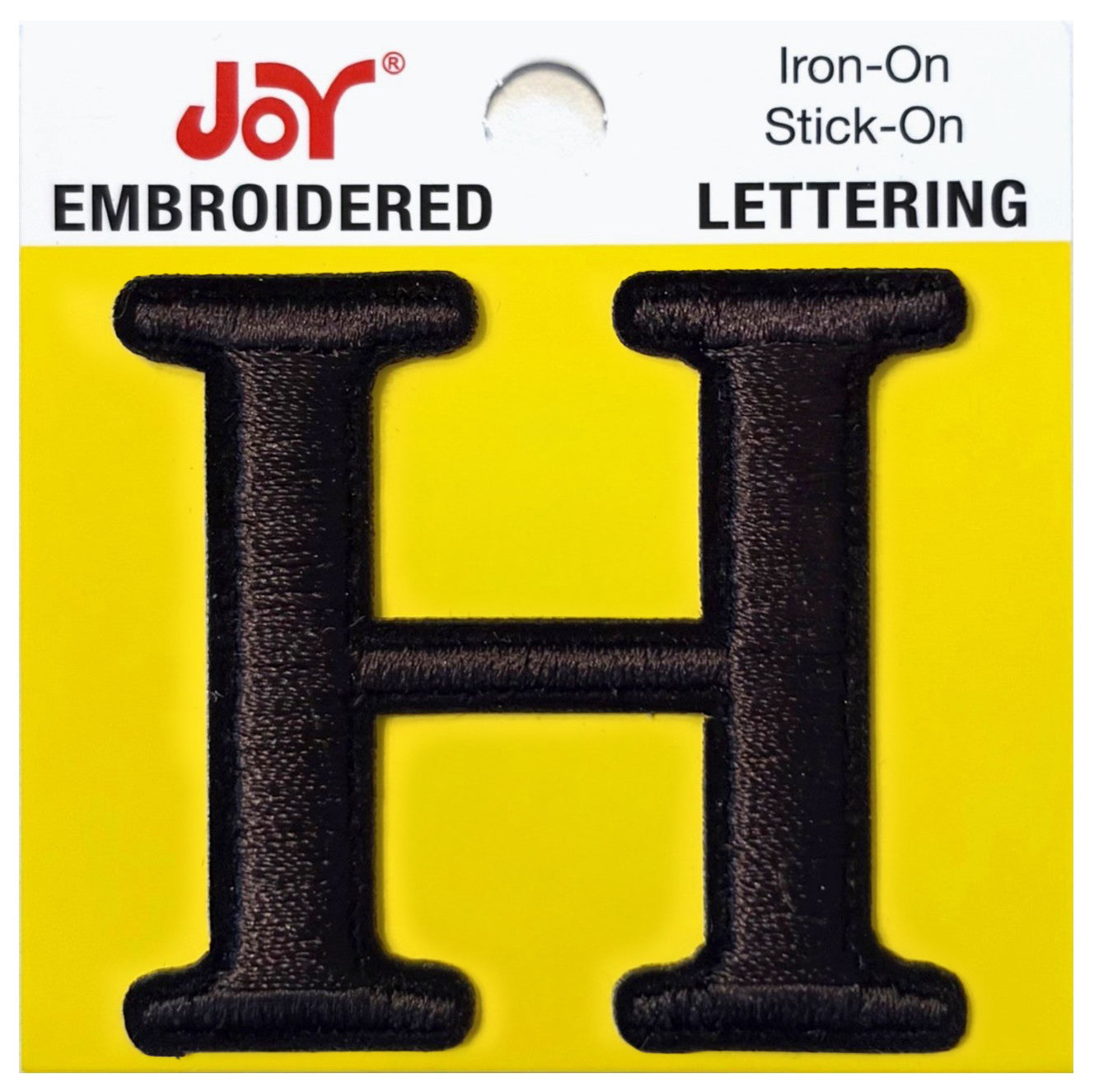 Joy Embroidered Iron-On Lettershop Uppercase Letters