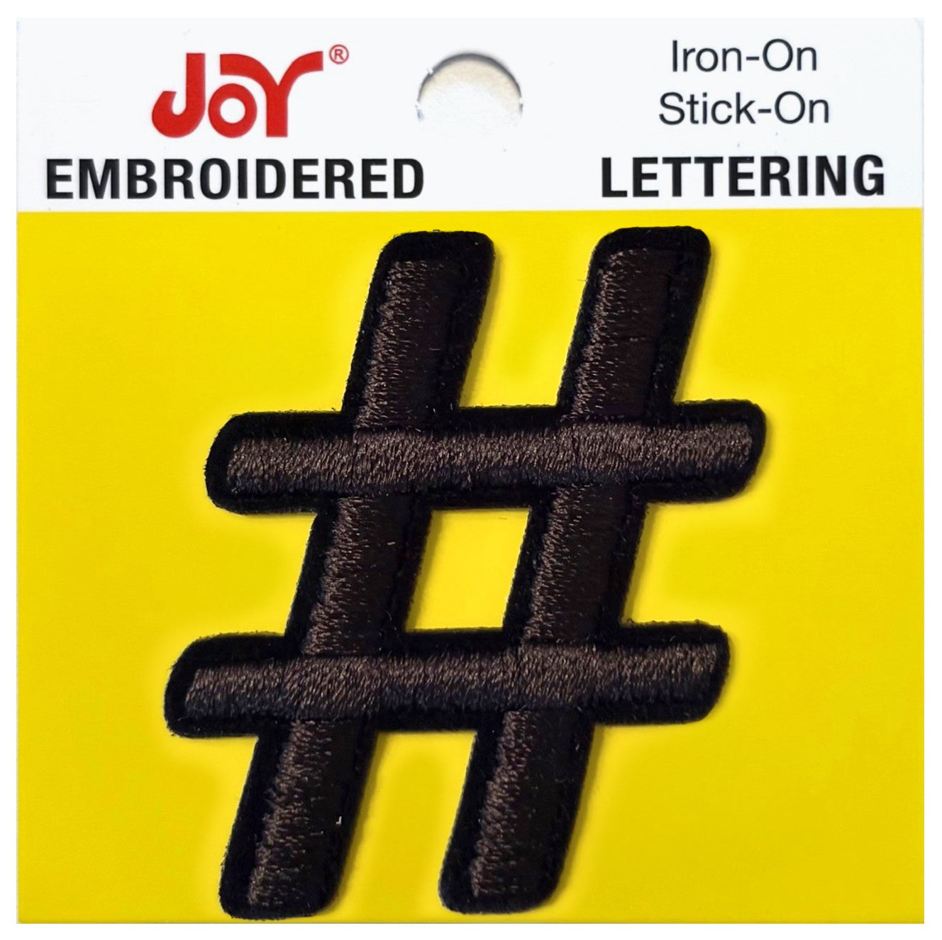 Joy Embroidered Iron-On Lettershop Uppercase Letters