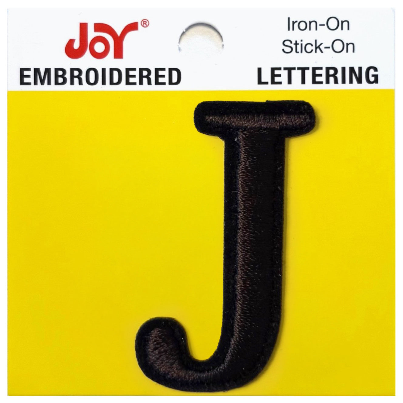Joy Embroidered Iron-On Lettershop Uppercase Letters