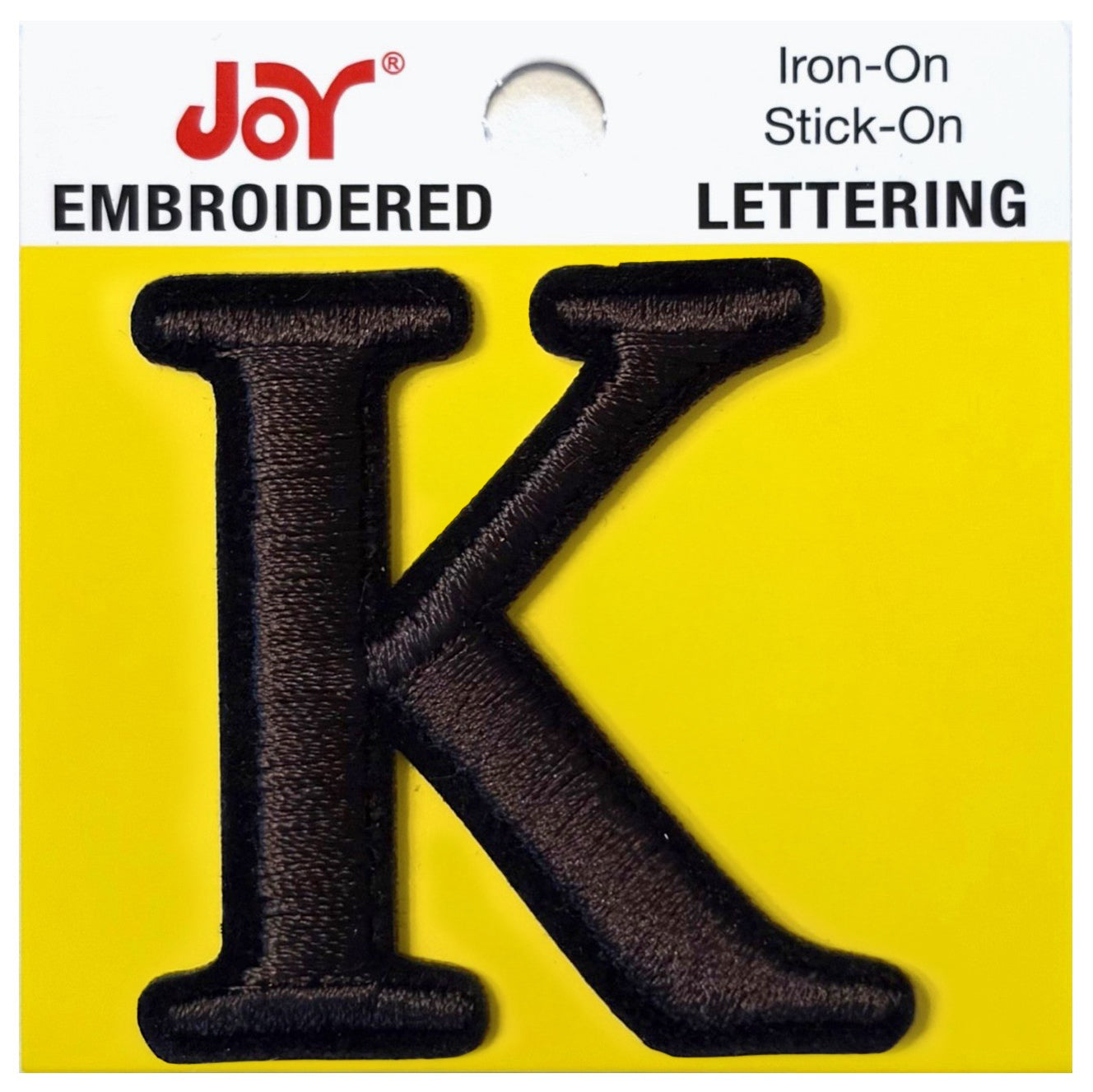 Joy Embroidered Iron-On Lettershop Uppercase Letters