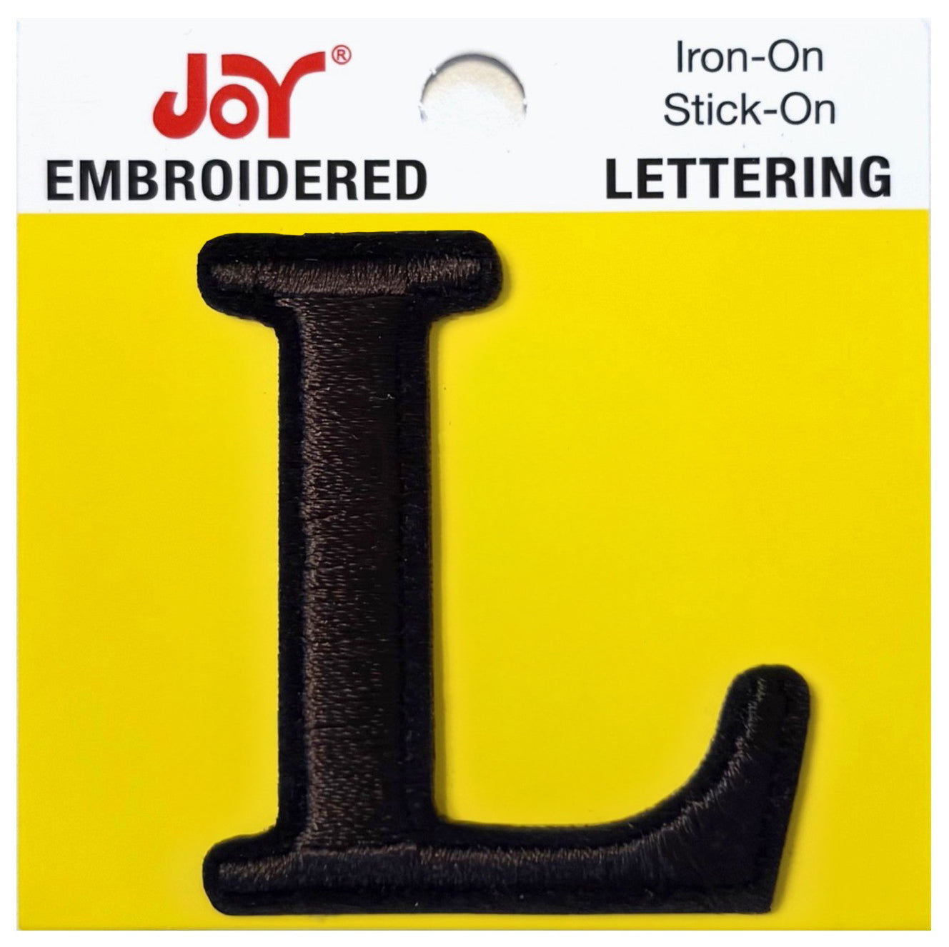 Joy Embroidered Iron-On Lettershop Uppercase Letters