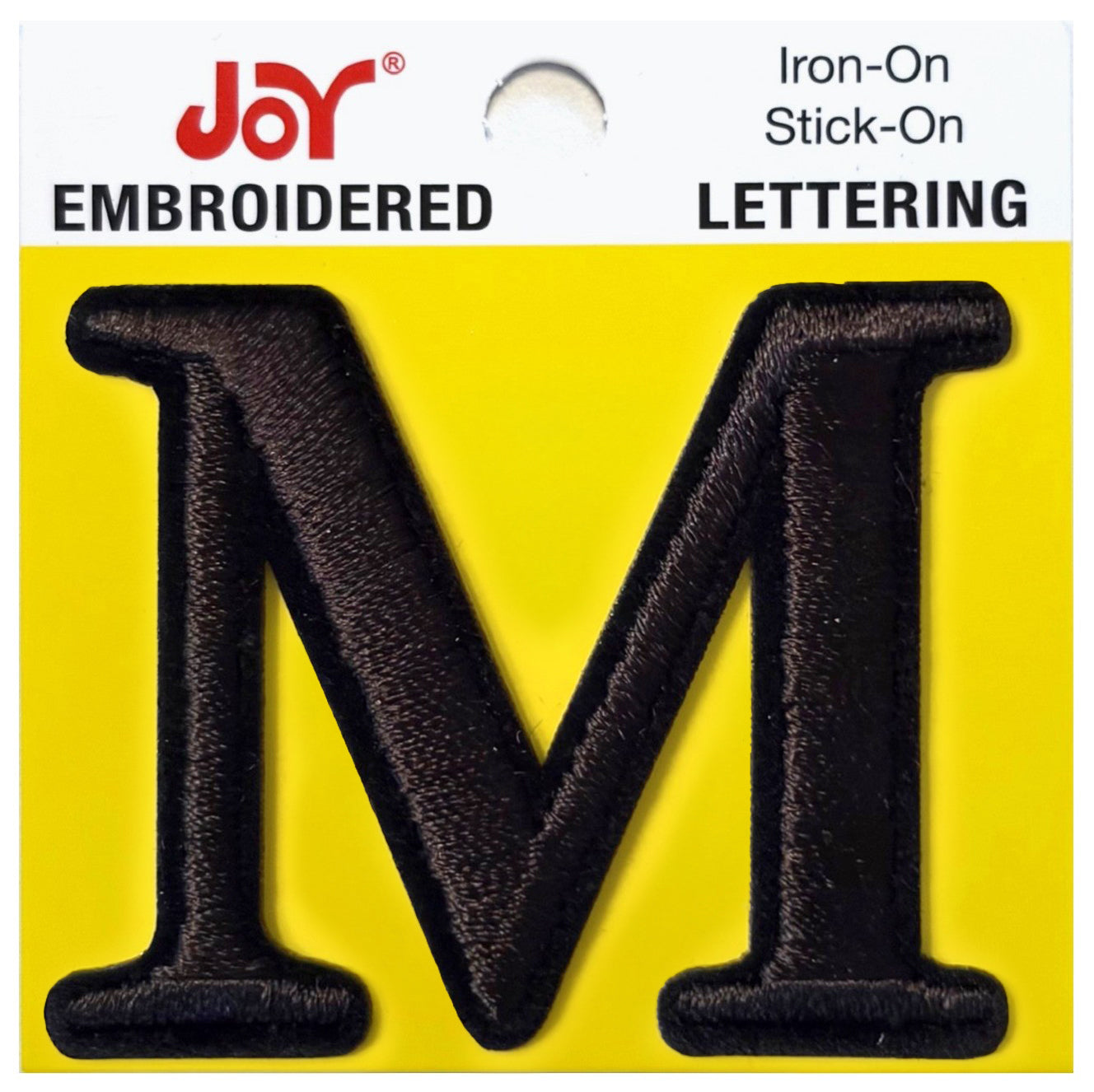 Joy Embroidered Iron-On Lettershop Uppercase Letters