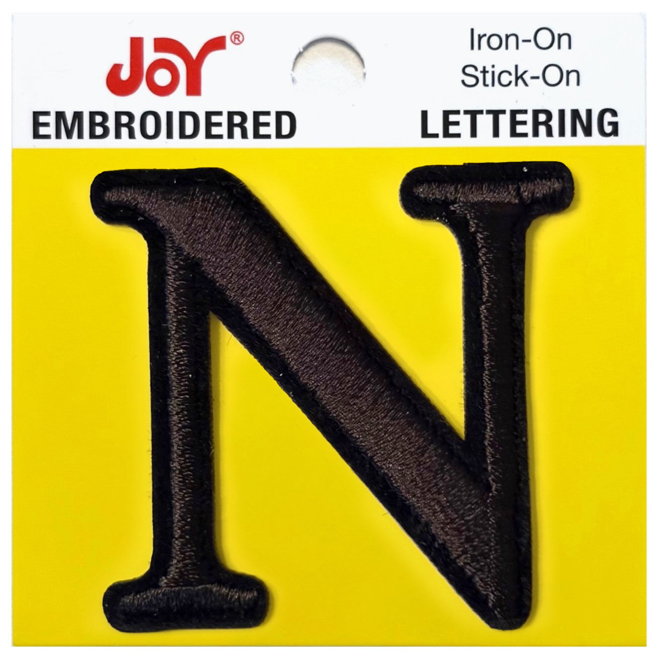 Joy Embroidered Iron-On Lettershop Uppercase Letters