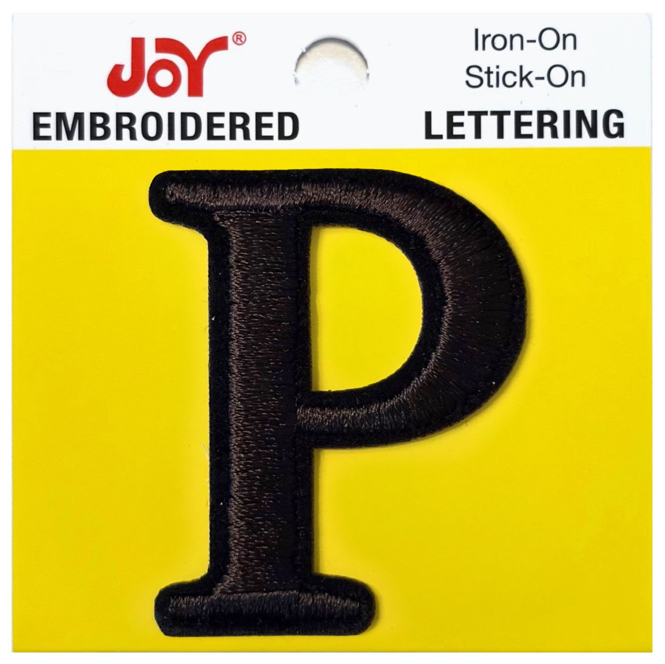 Joy Embroidered Iron-On Lettershop Uppercase Letters