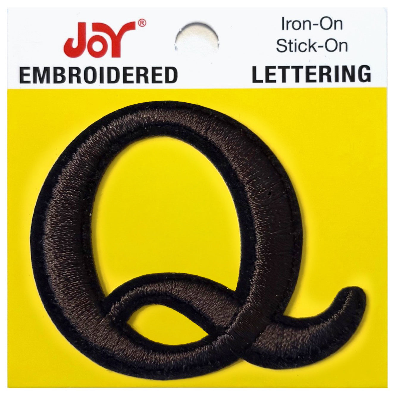Joy Embroidered Iron-On Lettershop Uppercase Letters