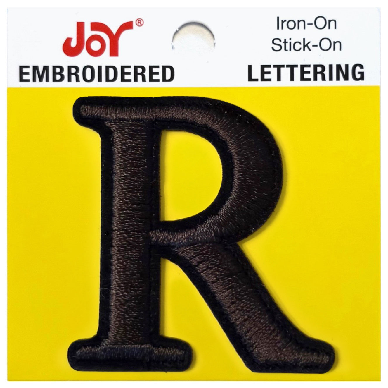 Joy Embroidered Iron-On Lettershop Uppercase Letters