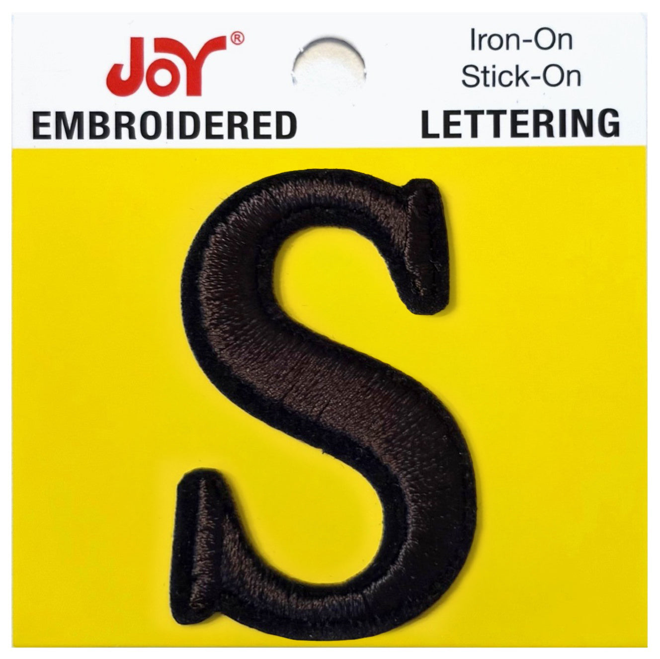 Joy Embroidered Iron-On Lettershop Uppercase Letters