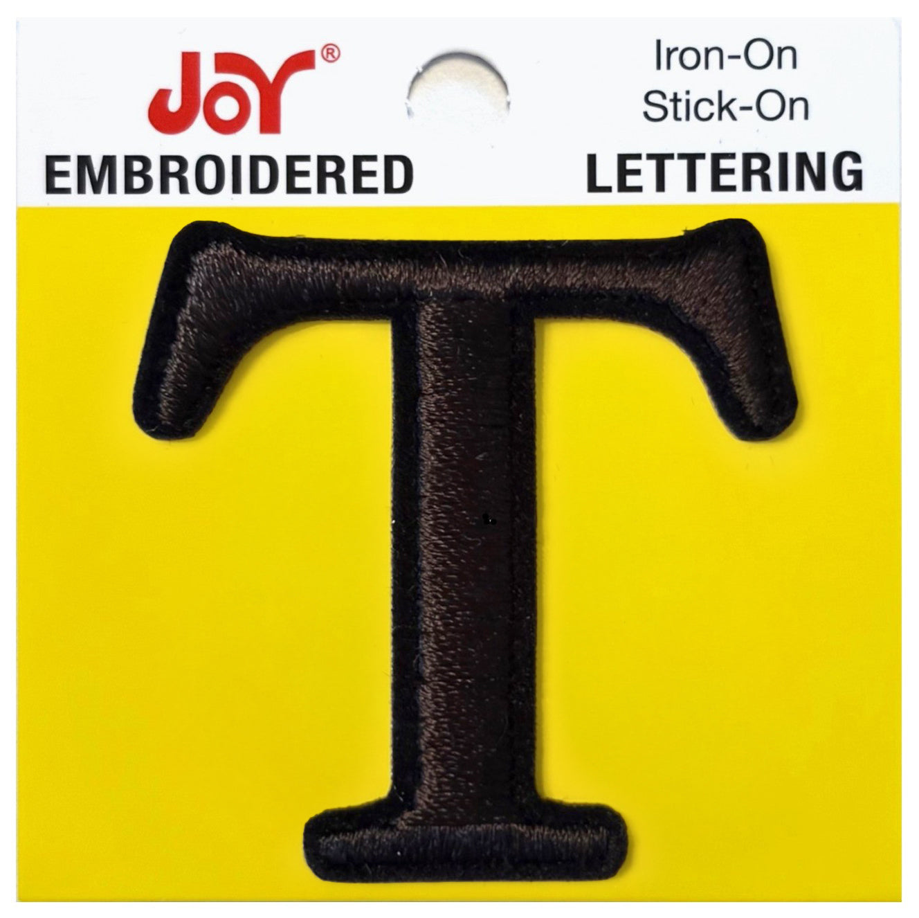 Joy Embroidered Iron-On Lettershop Uppercase Letters