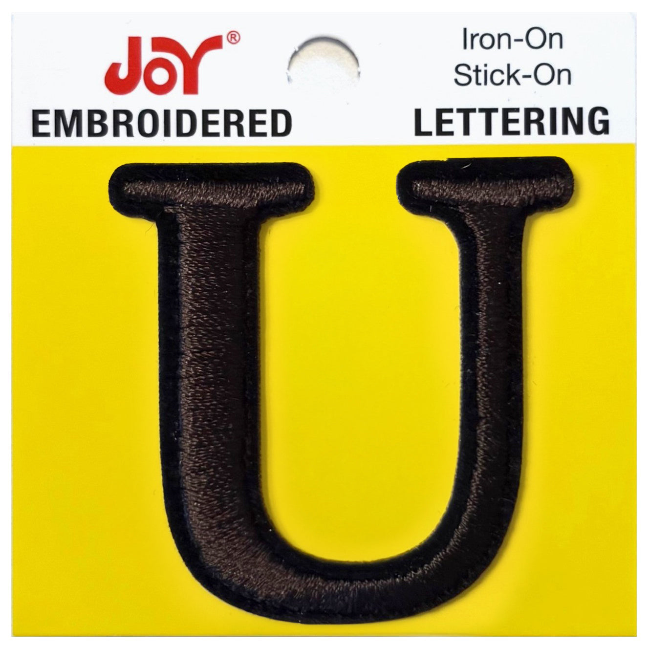 Joy Embroidered Iron-On Lettershop Uppercase Letters