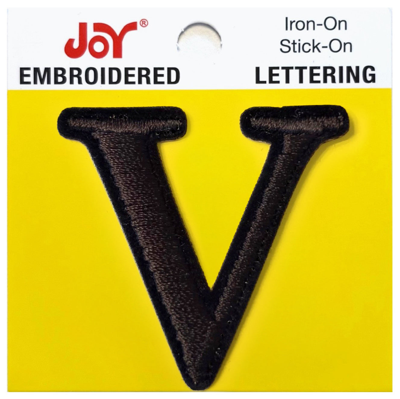 Joy Embroidered Iron-On Lettershop Uppercase Letters